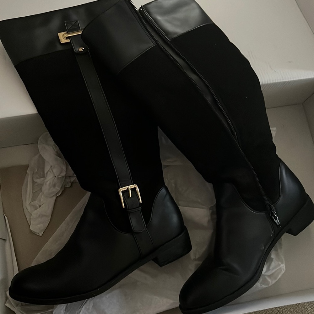 Karen Scott Deliee2 Black Riding Boots (barley used)